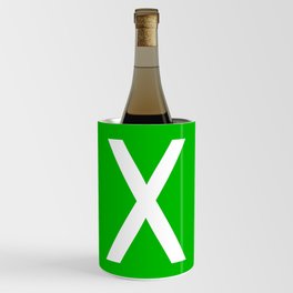 LETTER X (WHITE-GREEN) Wine Chiller