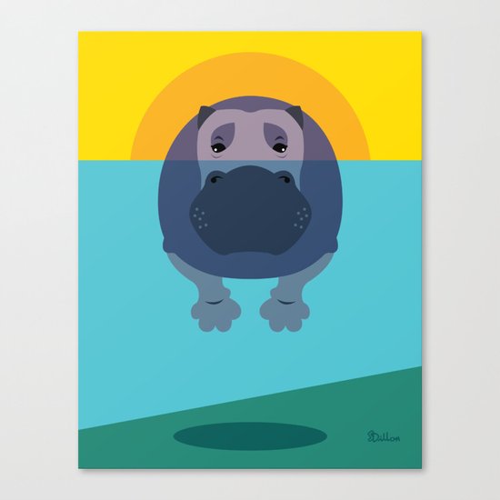 Hippo Canvas Print
