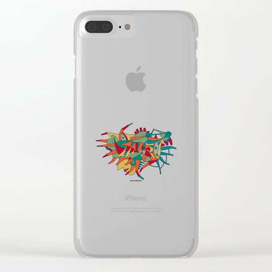 - horse man spider - Clear iPhone Case