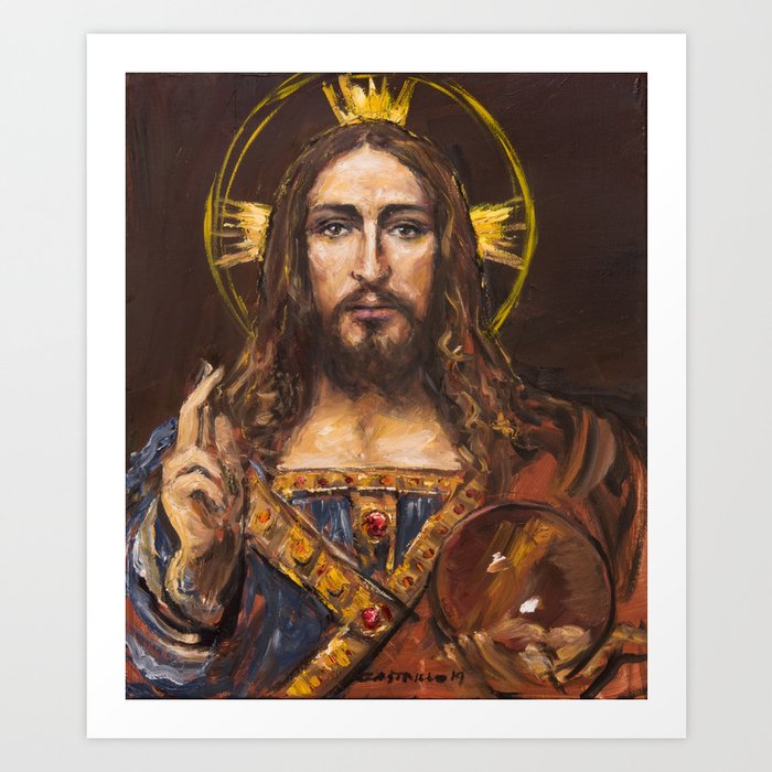 Salvator Mundi Art Print by CASTRILLO | Society6