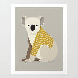 Whimsical Koala Art Print