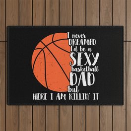 Sexy Basketball Dad Funny Outdoor Rug