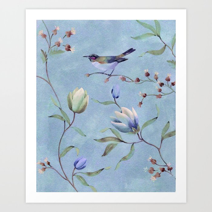 Summer bird Art Print by catyarte Society6