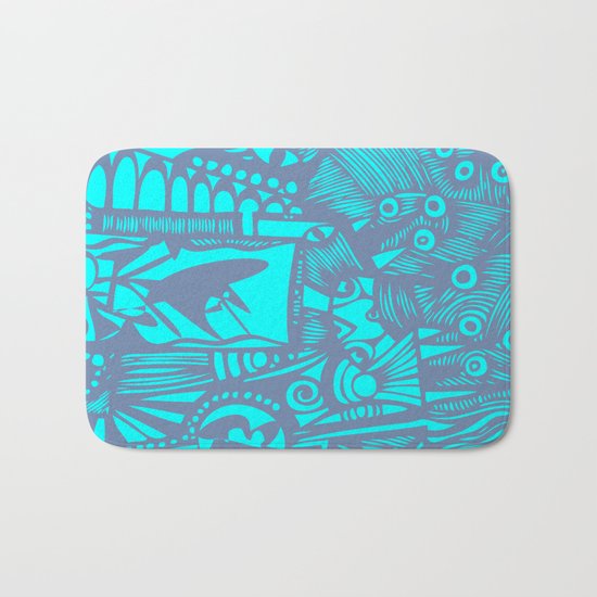 INK#5 Above the Waves Bath Mat