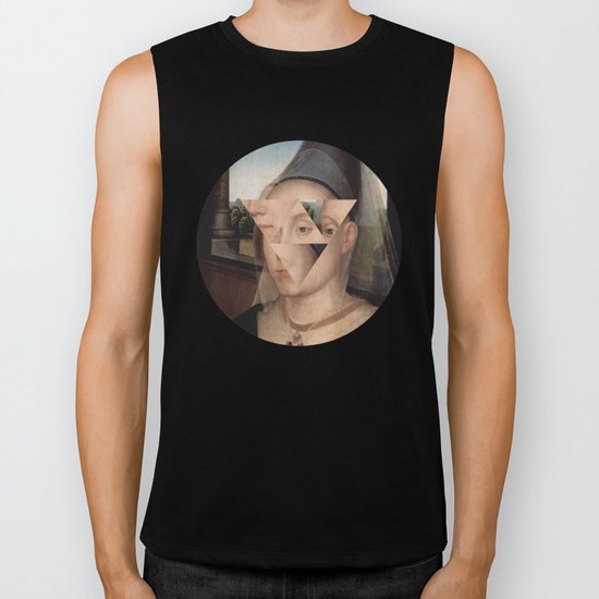 Puzzle face Biker Tank