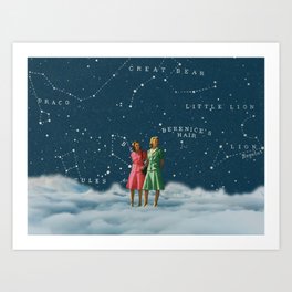 A walk in the Clouds // On Friendship Art Print