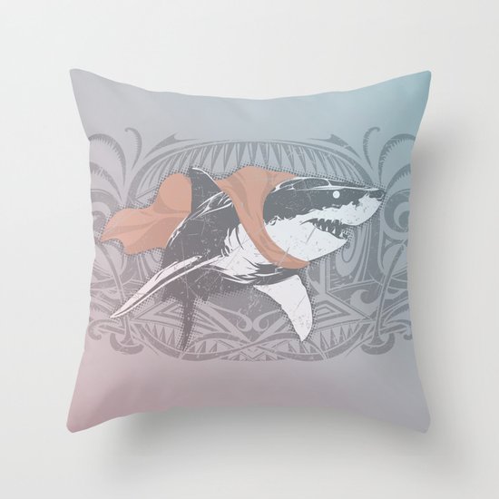 Fearless Creature: Whitey Throw Pillow