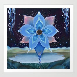Blue Flower Art Print