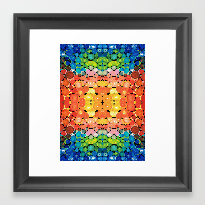 Healing Colors Colorful Abstract Art By Sharon Cummings Framed Art Print By Sharoncummings Society6