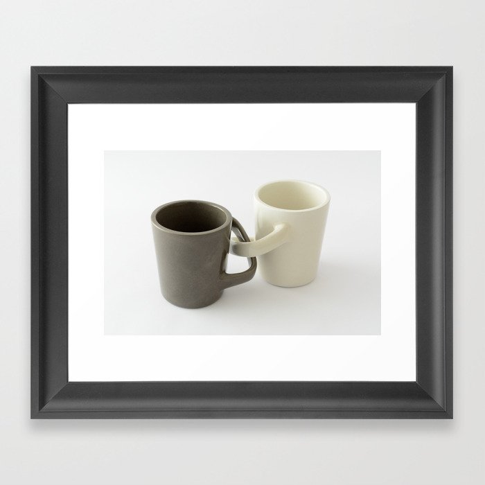 Engagement mugs Framed Art Print