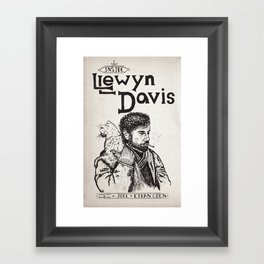 Inside Llewyn Davis - Sketchy Framed Art Print
