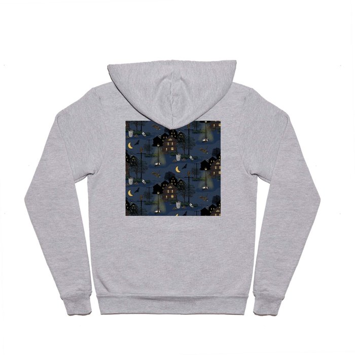 Nocturnal animals in the city - pattern Hoody