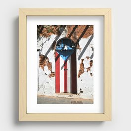 Puerto Rico Flag  ,pride Recessed Framed Print