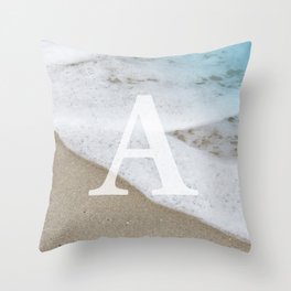 BEACH - A Throw Pillow
