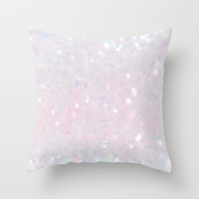 The Best Pastel Glitter Hologram Outfit Ideas Throw Pillow