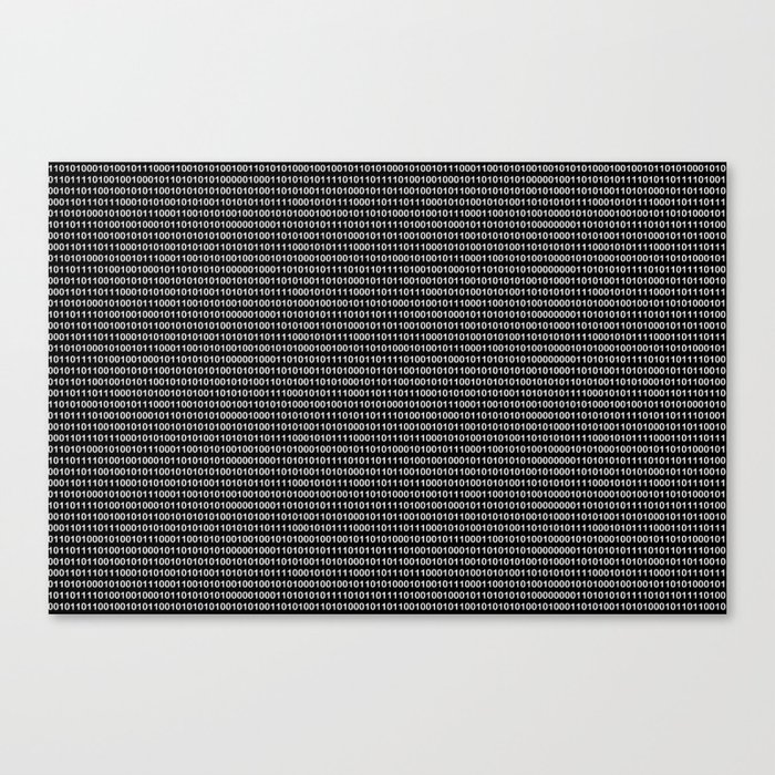 Binary Code in DOS Canvas Print