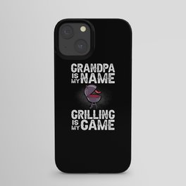 Grandpa Grilling BBQ Grill Smoker Master iPhone Case