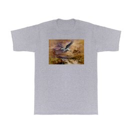 Deer And The Beast Painting  T Shirt
