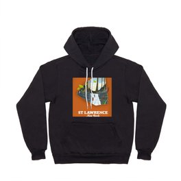 St Lawrence New York Travel poster Hoody