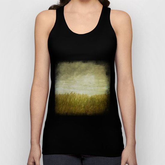 Vintage Wheat Field Unisex Tank Top