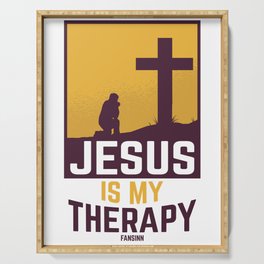 Jesus Is My Therapy Serving Tray