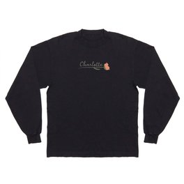 Charlotte name on a rose Long Sleeve T-shirt