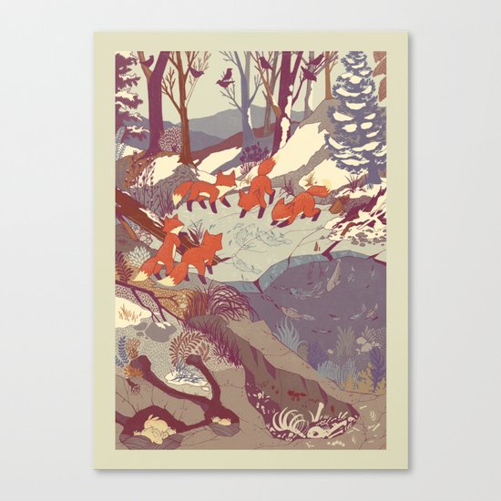 Fisher Fox Canvas Print
