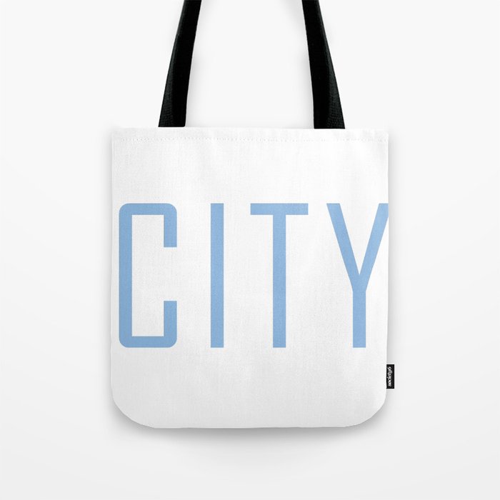 City Powder Blue Tote Bag