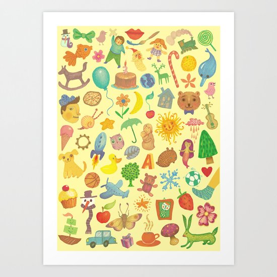 Happy Art Print