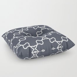 Dark Blue and White Ornamental Shape Pattern 3 Pairs DE 2022 Trending Color Parisian Night DEA184 Floor Pillow