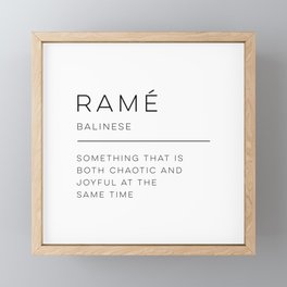 Ramé Definition Framed Mini Art Print