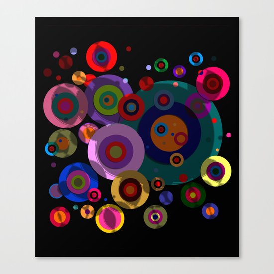 Abstract #320 Circles & Shadows Canvas Print