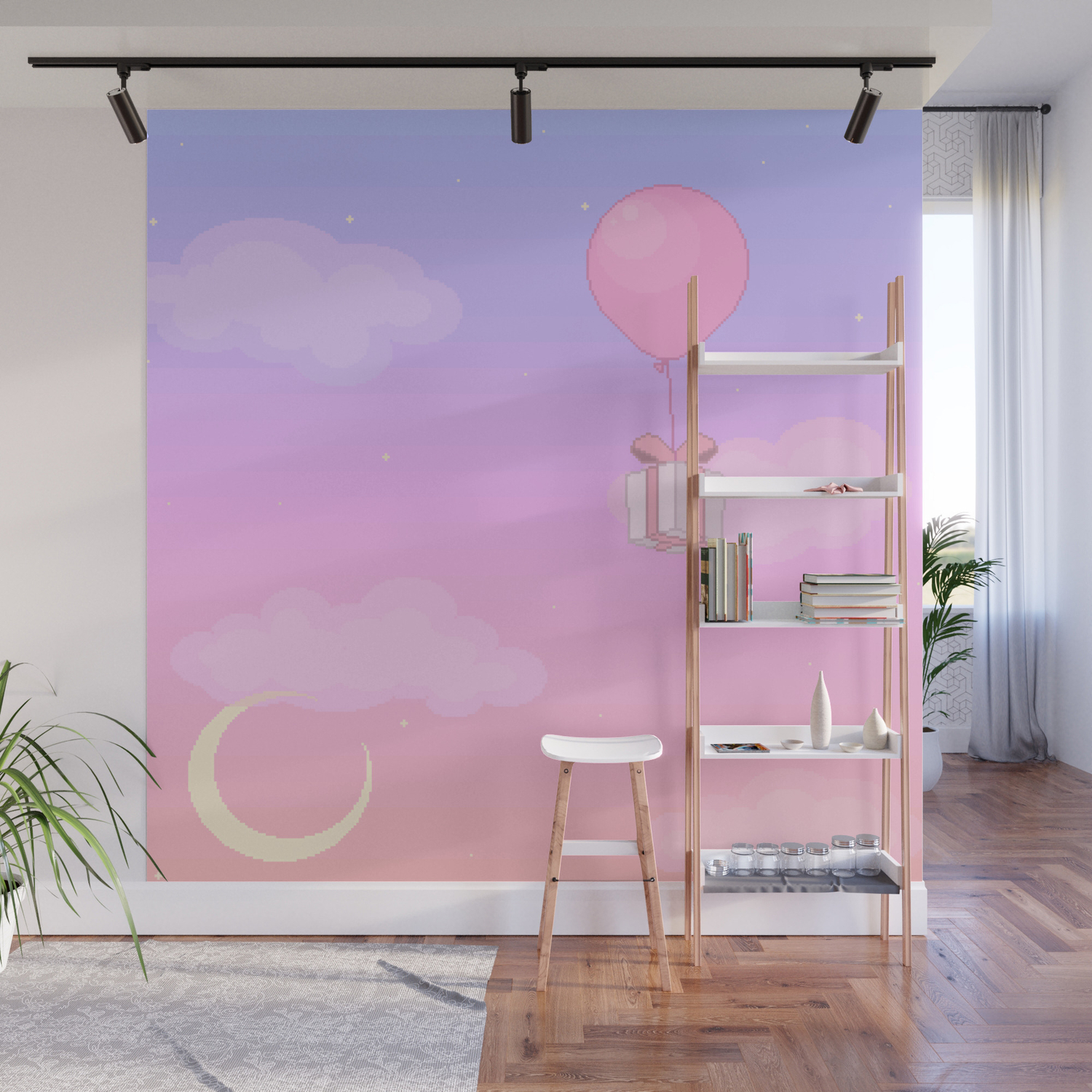 Starry Sunset Wall Mural By Stardustspecks Society6