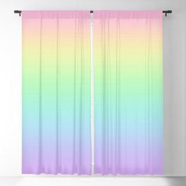 Pastel Rainbow Gradient Blackout Curtain