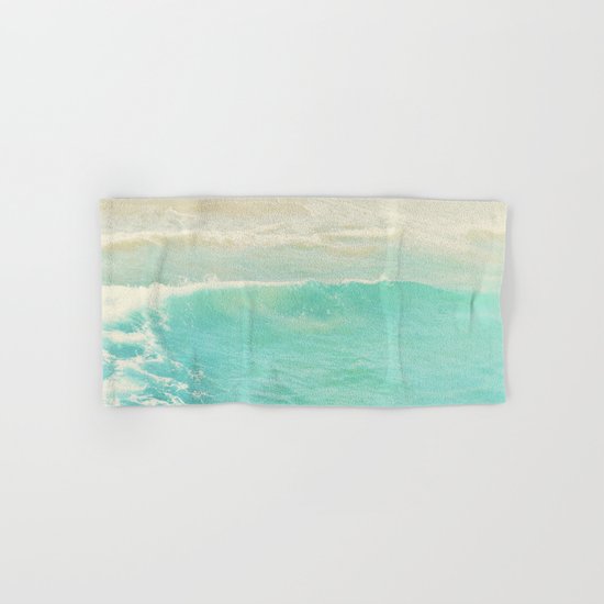 beach ocean wave. Surge. Hermosa Beach photograph Hand & Bath Towel