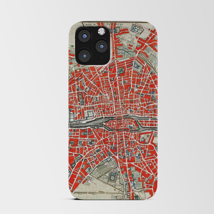 Paris Vintage City Map - Oui Oui iPhone Card Case