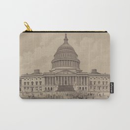 Vintage US Capitol Building Illustration (1882) Carry-All Pouch