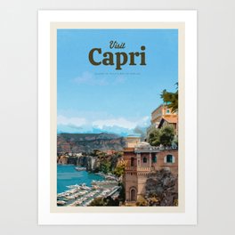 Visit Capri Art Print