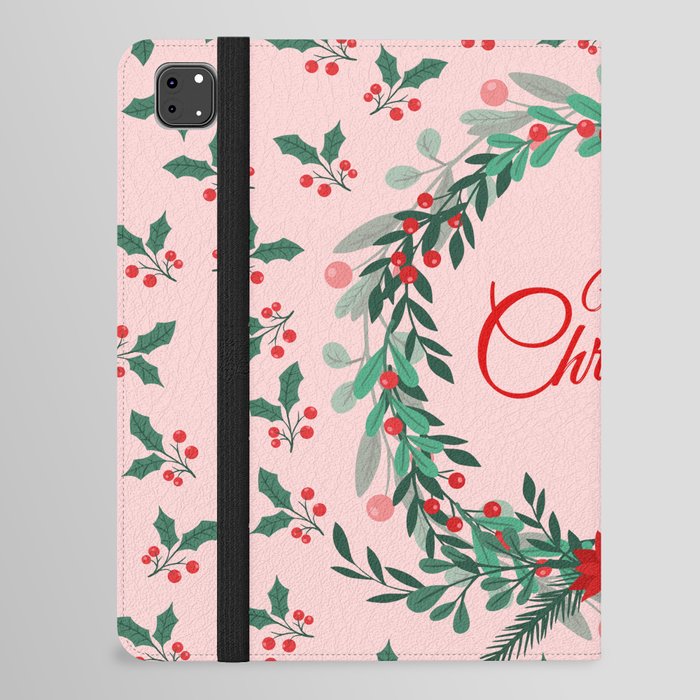 Merry Christmas Advent wreath iPad Folio Case
