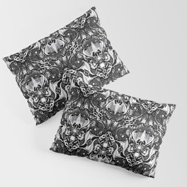 Bats And Beasts - Black and White Pillow Sham