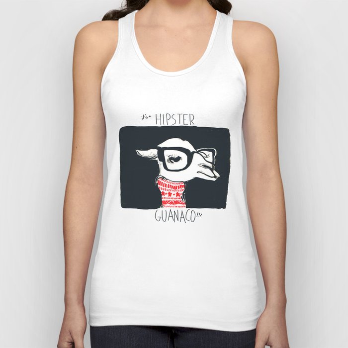 Hipster Guanaco Tank Top
