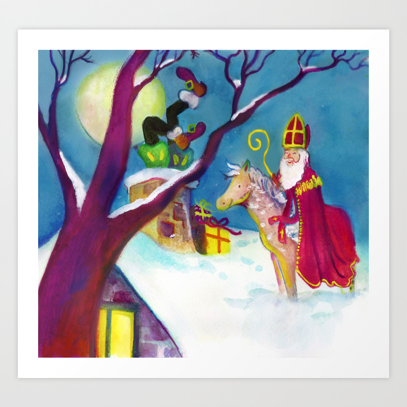 Sinterklaas Art Print By Annevreeillustration Society6