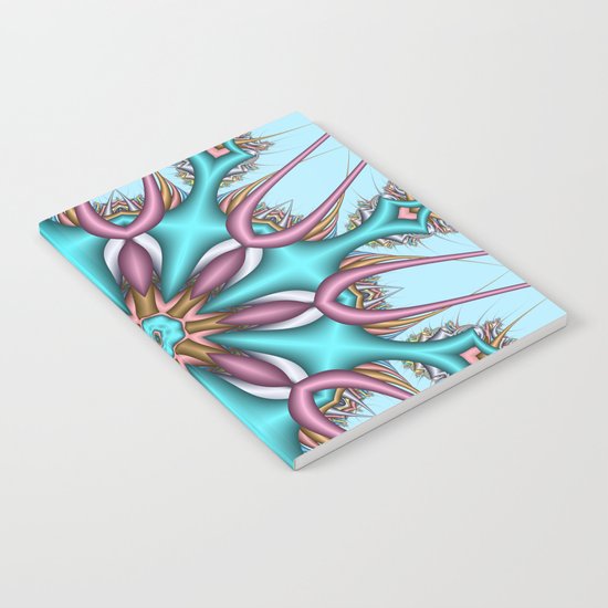 Pastel Pattern Kaleidoscope with optical effects Notebook