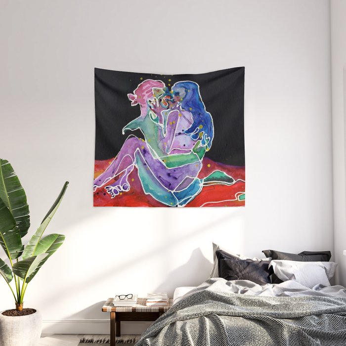 Sex top wall tapestry