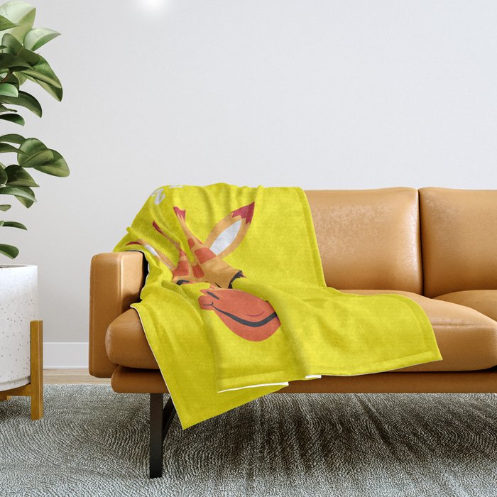 Sleepy Giraffe Throw Blanket