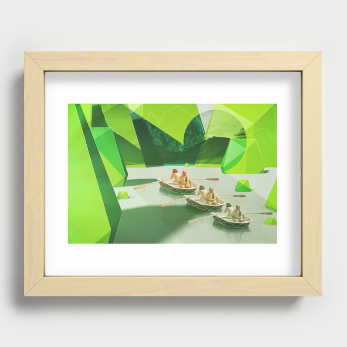 Row Your Boat Recessed Framed Print