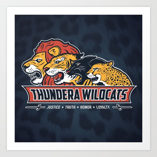 Thundera Wildcats Art Print