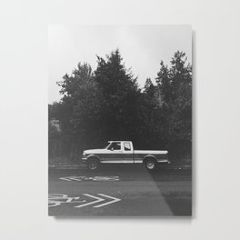 Pickup truck - Eugene - Oregon Metal Print | Nature, Digital, Trees, Usa, Black And White, Photo, Pacific Northwest, Explore, Retro, Autumn 