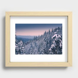 Winter view 2 Recessed Framed Print