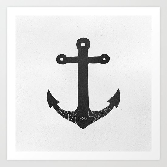Sink or Swim Art Print